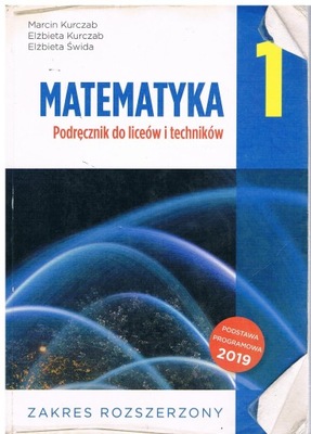 MATEMATYKA 1 PODRĘCZNIK ZR KURCZAB OE PAZDRO