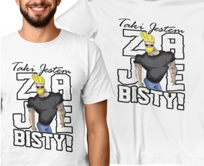 T-SHIRT KOSZULKA MĘSKA JESTEM ZAJEBISTY ON FACET