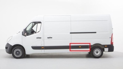 Renault master iii opel movano 2010- молдинг l bok фото №1
