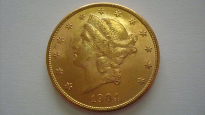 Moneta 20 dolarów USA 1904 S stan 1