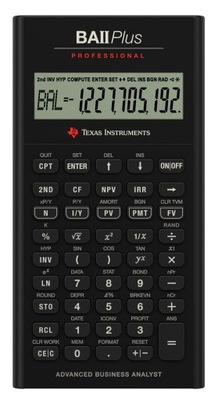 Kalkulator biznesowy Texas Instruments Ba Ii Plus