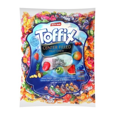 Elvan Toffix Fruit Chew 1kg Owocowe Nadziewane