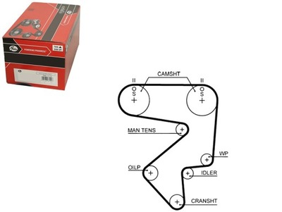 Ремень распределительного вала toyota carina e celica mr 2 ii 2.0 фото №1