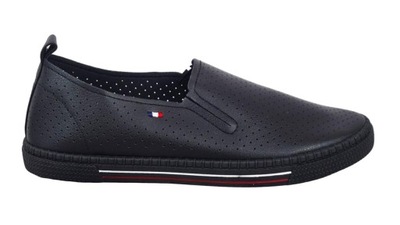 Trampki tenisówki Ażurowe _ SLIP on _czarne r. 36