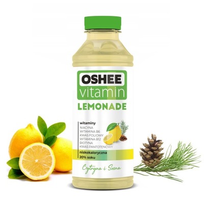 OSHEE Vitamin Lemonade Cytryna - Sosna 555 ml