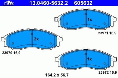 КОЛОДКИ ТОРМОЗНОЙ NISSAN PICK UP 01-07 Z ДАТЧИК.