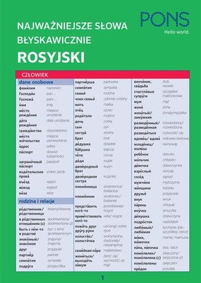 BŁYSKAWICZNIE PODRÓŻE ROSYJSKI PONS