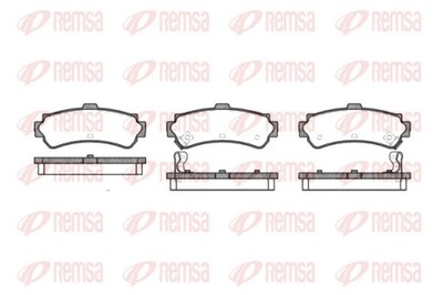 REMSA 0607.02 SET PADS HAMULCOWYCH, BRAKES TARCZOWE  