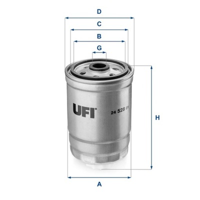 FILTRO COMBUSTIBLES UFI 24.528.01  