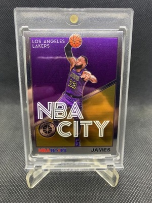 2019-20 Panini NBA Hoops Premium Stock NBA City LeBron James