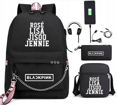 BLACKPINK LISA ROSE KUPRINĖ SZKOLNY USB KOMPLEKTAS 