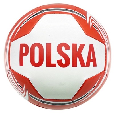 PIŁKA NOŻNA BIAŁO-CZERWONA POLSKA R.5 MAXSPORT