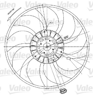 VALEO 698424 WENTYLATOR, CHLODZENIE VARIKLIO 