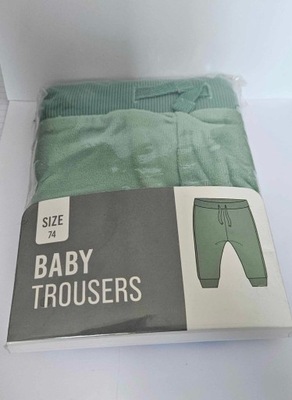 WBL TRADING spodnie dresowe zielony rozmiar 74