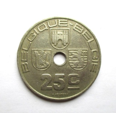 25 centymów 1939 r. Belgia