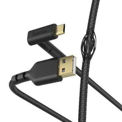 kabel HAMA MICRO USB 1.5m "STAND" czarny