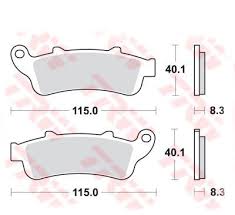 TRW LUCAS КОЛОДКИ ТОРМОЗНЫЕ KH261 KH281 SINTER STREET HONDA NT 650 V 02-05,