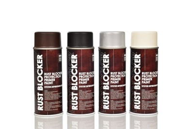 RUST BLOCKER Lakier SPRAY do rdzy RAL8017 BRĄZOWY