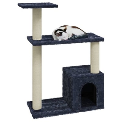 Drapak dla kota z domkiem 3 poziomy legowisko