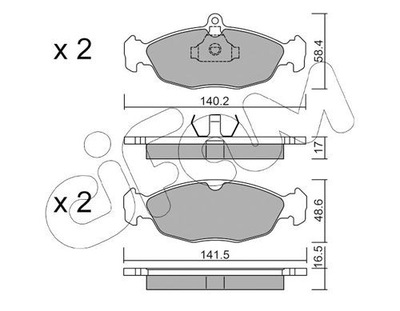 КОЛОДКИ ТОРМОЗНОЙ OPEL ASTRA F, CORSA B