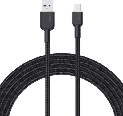 Kabel USB Aukey USB-A - USB-C 1.8 m Czarny (CB-NAC2 BK)