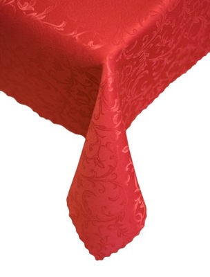 Czerwony żakardowy obrus plamoodporny 75X75