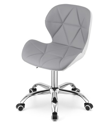 Krzesło obrotowe AVOLA - szaro-białe