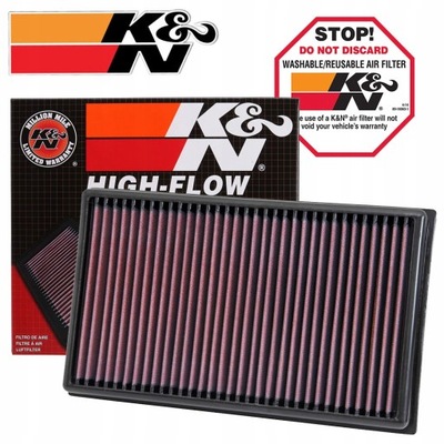 K&N FILTRO AIRE TIPO DEPORTIVO AUDI VW SKODA SEAT 33-3005 -5%  