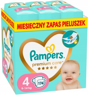 PAMPERS PIELUCHY PREMIUM CARE 4 MAXI 168 SZT