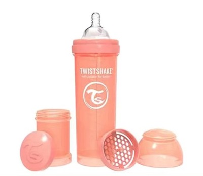 Butelka antykolkowa Twistshake 330 ml pomarań