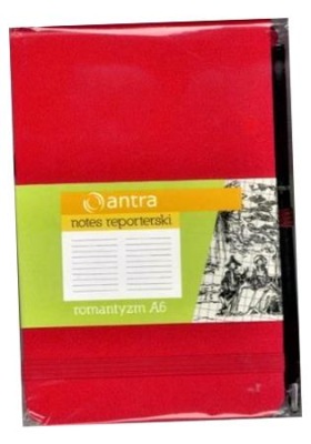 NOTES REPORTERSKI A6LINIA ROMANTYZM CZERWONY ANTRA