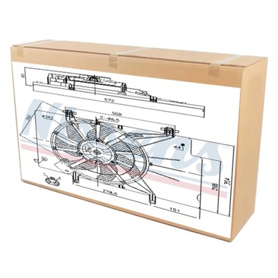 Вентилятор радіатора nissens do ford fiesta 1.6 ti фото №1