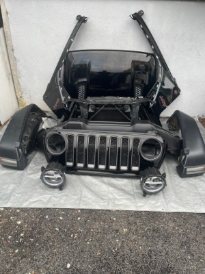 Jeep wrangler jl rubicon бампер капот лапи led pas перед комплект 2.0 t фото №1