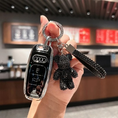 D STYL BLACKTPU CAR KEYS KEYS CZLOWIE FOR AUDI A1 A3 8P A4 A5 A6 C7 A7 S3  