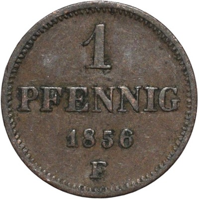 Saksonia 1 pfennig 1856