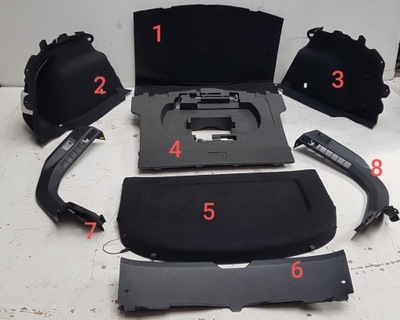 Обивка обшивка багажника вкладыш mazda 3 bm 13-18 фото №1