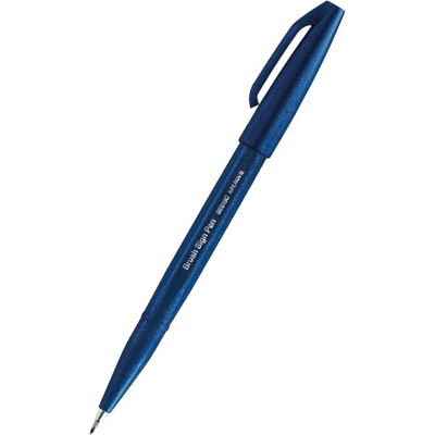 Długopis pędzelkowy do letteringu BRUSH SIGN PEN niebiesko-fioletowy PENTEL