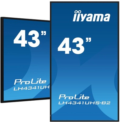 Monitor iiyama LE4341UHS-B2 43" IPS LED 4K 24/7 1xVGA, 3xHDMI, Głośniki