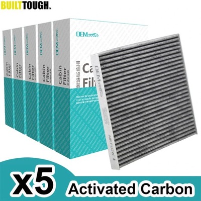 5X CAR POLLEN CABIN AIR CONDITIONING FILTER ACTIVATED CARBON FOR JEE~26665