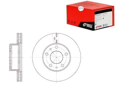 КОМПЛЕКТ ТОРМОЗНОЙ ДИСК ТОРМОЗНЫХ REMSA REMSA