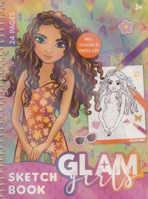 Kolorowanka Glam Girls dla dziewczynek MODA