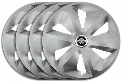 TAPACUBOS 14'' NISSAN ALMERA N15 PRIMERA PLATEADO RCS  