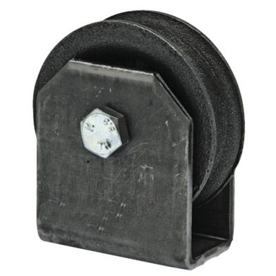 Rolka krążek linowy ze wspornikiem fi 80 mm