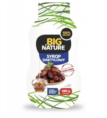 Big Nature Syrop daktylowy 100% 680g Bez cukru Zamiennik Duża Paka
