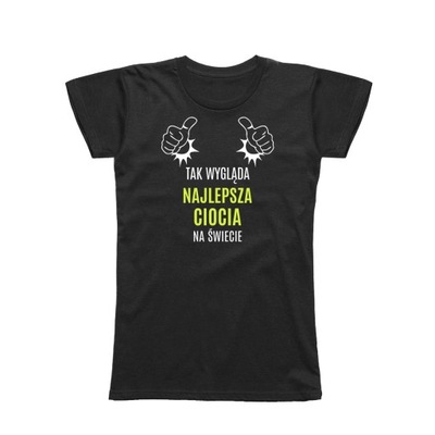 XXL - KOSZULKA T-SHIRT NAJLEPSZA CIOCIA DLA CIOCI