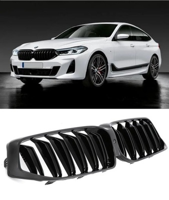 Решётка радиатора решётка радиатора bmw 6 g32 gt lift решётки радиатора m performance фото №1