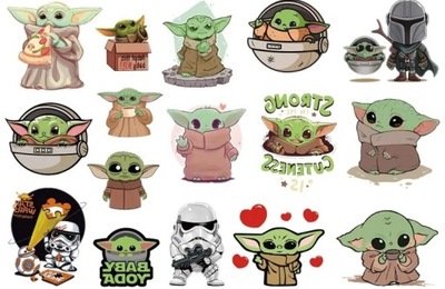 TATUAŻE ZMYWALNE DLA DZIECI STAR WARS YODA CG321