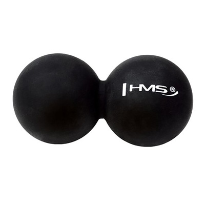 Piłka do masażu HMS BLC02 Lacrosse podwójna czarna OS