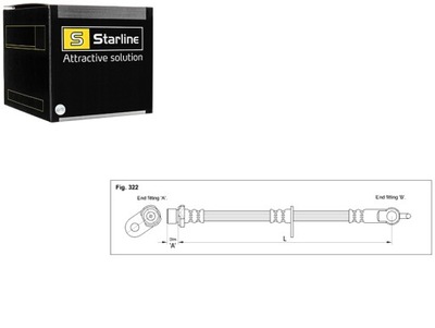 FIL DE FREIN AVANT GAUCHE CITROEN C1 TOYOTA AYGO STARLINE - milautoparts-fr.ukrlive.com