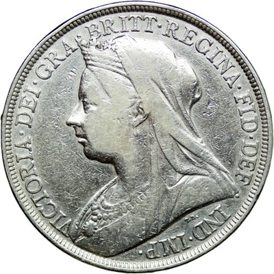 Wielka Brytania, 1 korona 1896, Wiktoria, st. 3